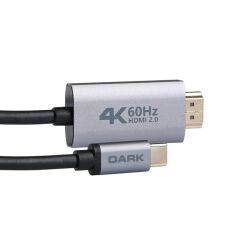 Dark Type-C to HDMI Kablo (1.8m) 4K