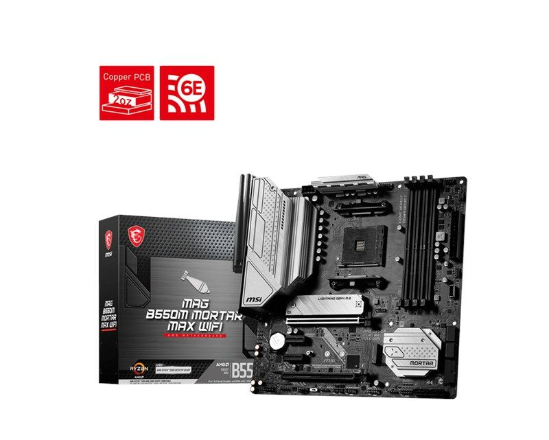 MSI Mag B550M Mortar Max Wifi AM4 Ryzen D4 Hdmi Dp