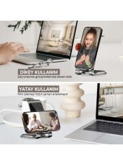 Bix BXMW3 15W 3in1 Ultra İnce Manyetik Kablosuz Şarj Aleti - 3 ü 1 Arada iPhone Apple Watch AirPods Uyumlu