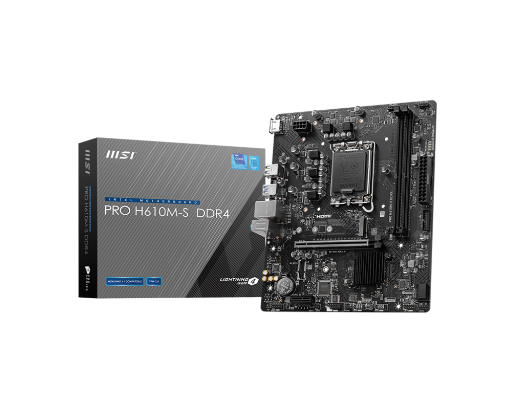 MSI PRO H610M-S DDR4 3200MHZ mATX 1700p