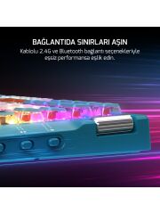 Gamepower Sense RGB TKL Red Switch Kablolu/Kablosuz Mekanik Oyuncu Klavyesi