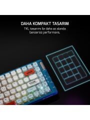 Gamepower Sense RGB TKL Red Switch Kablolu/Kablosuz Mekanik Oyuncu Klavyesi