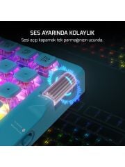 Gamepower Sense RGB TKL Red Switch Kablolu/Kablosuz Mekanik Oyuncu Klavyesi