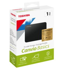 1TB Canvio Basics 2.5'' USB3.2 GEN1 + Type-C Adaptör TOSHIBA HDTB410EK3AB