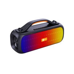 Lenovo Lecoo DS155 Boombox RGB Bluetooth 5.0 RGB Aydınlatmalı IPX5 Suya Dayanıklı TWS Stereo Taşınabilir Hoparlör Siyah