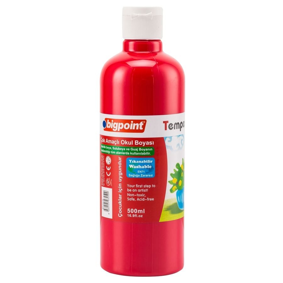 Bigpoint Tempera Paint 500 ml Kırmızı