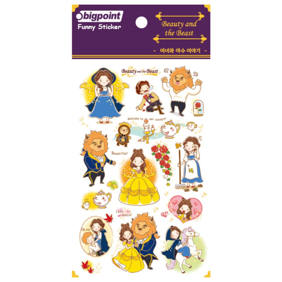Bigpoint Sticker Güzel ve Çirkin 15'li Paket