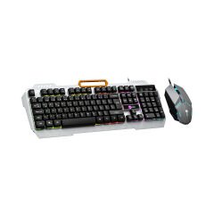 Lenovo Lecoo CM107 Kablolu Oyuncu Klavye Mouse Seti - Rainbow Aydınlatmalı - Siyah