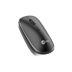 Lenovo Lecoo WS209 Siyah Şarjlı Sessiz Ergonomik Optik Kablosuz Mouse - 6 Tuşlu 1600DPI Çift Modlu