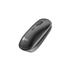 Lenovo Lecoo WS209 Siyah Şarjlı Sessiz Ergonomik Optik Kablosuz Mouse - 6 Tuşlu 1600DPI Çift Modlu