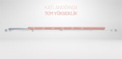 Gazzella On Board Ütü Masası - SM GZM 900 OB - 41x115 cm Geniş Ütüleme Alanı, Katlanabilir, Paslanmaz Gövde, A Kalite Kumaş
