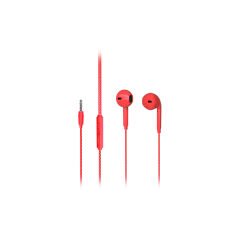 Lenovo Lecoo EH104 Kablolu 3.5mm Jacklı Kulak İçi Mikrofonlu Kulaklık Kırmızı