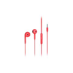 Lenovo Lecoo EH104 Kablolu 3.5mm Jacklı Kulak İçi Mikrofonlu Kulaklık Kırmızı