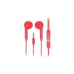 Lenovo Lecoo EH104 Kablolu 3.5mm Jacklı Kulak İçi Mikrofonlu Kulaklık Kırmızı