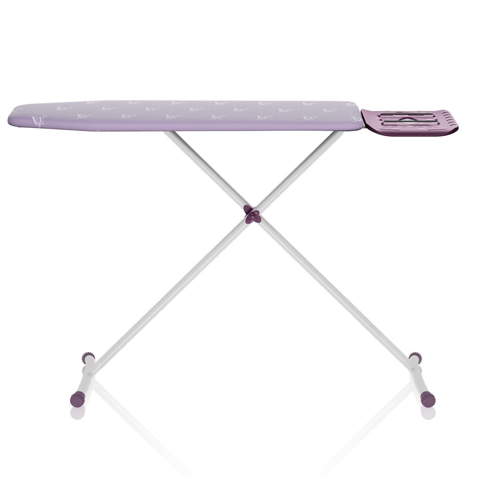 Gazzella Handy Board Ütü Masası - SM GZM 700 HB - 36x110 cm Geniş Ütüleme Alanı, Katlanabilir, Paslanmaz Gövde, Mor Kumaş