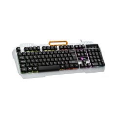 Lenovo Lecoo KB123 Membrane Switch Kablolu Oyuncu Klavyesi - Rainbow Efektli - Siyah