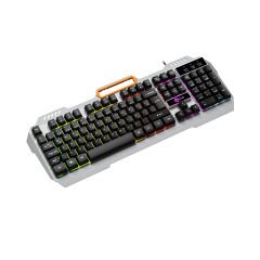 Lenovo Lecoo KB123 Membrane Switch Kablolu Oyuncu Klavyesi - Rainbow Efektli - Siyah