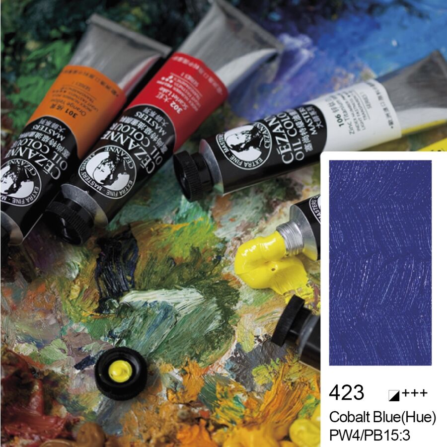 Bigpoint Cezanne Extra Fine Yağlı Boya 45 ml Cobalt Blue Hue 423 6'lı Kutu