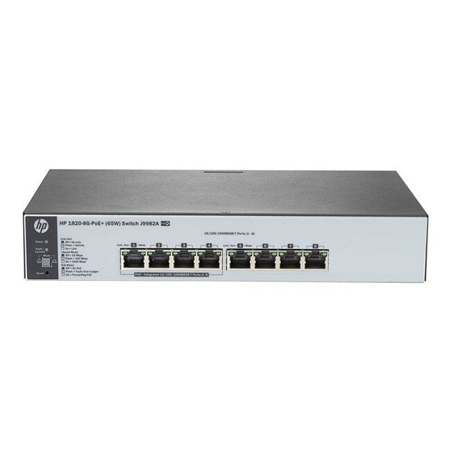 HPE J9982A 1820 8G PoE+ (65W) Switch**