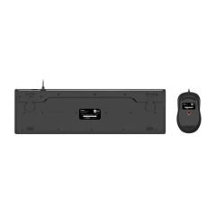 Lenovo Lecoo CM102 USB Kablolu Türkçe Q Klavye & Mouse Seti Siyah
