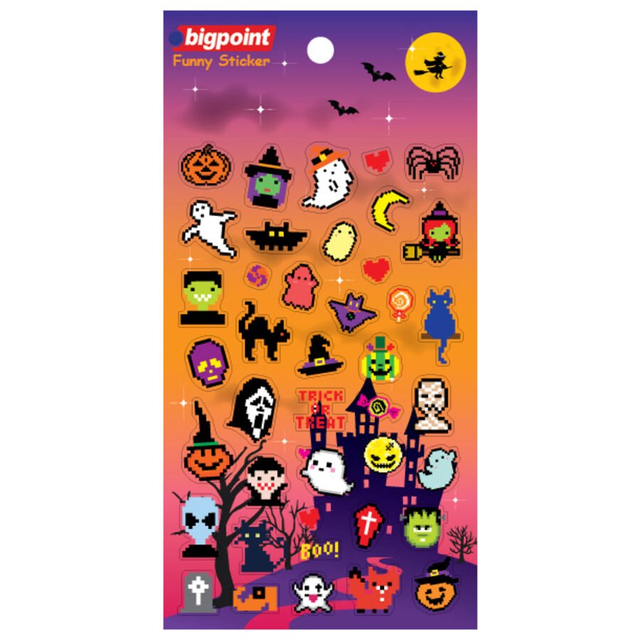 Bigpoint Sticker Piksel Cadılar Bayramı 15'li Paket