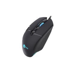 Lenovo Lecoo MG1101 RGB Optik Kablolu LED Aydınlatmalı 6400DPI 8 Tuşlu Oyuncu Mouse Siyah