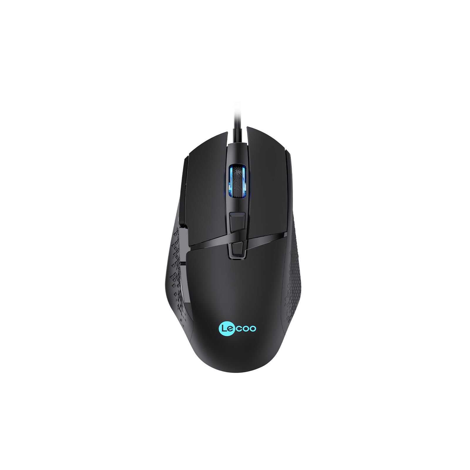 Lenovo Lecoo MG1101 RGB Optik Kablolu LED Aydınlatmalı 6400DPI 8 Tuşlu Oyuncu Mouse Siyah