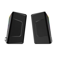 Lenovo Lecoo DS104 Kablolu USB + 3.5mm Jack 6W RGB Aydınlatmalı Masaüstü Hoparlör Siyah