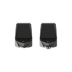 Lenovo Lecoo DS104 Kablolu USB + 3.5mm Jack 6W RGB Aydınlatmalı Masaüstü Hoparlör Siyah