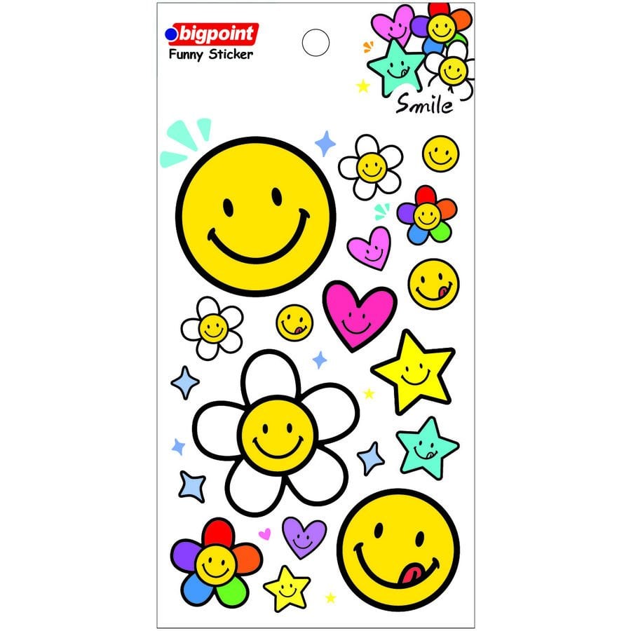 Bigpoint Sticker Gülen Yüzler 15'li Paket