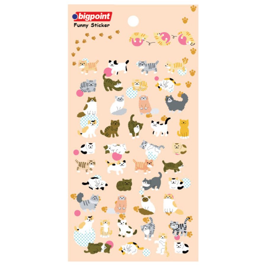 Bigpoint Sticker Kediler 15'li Paket