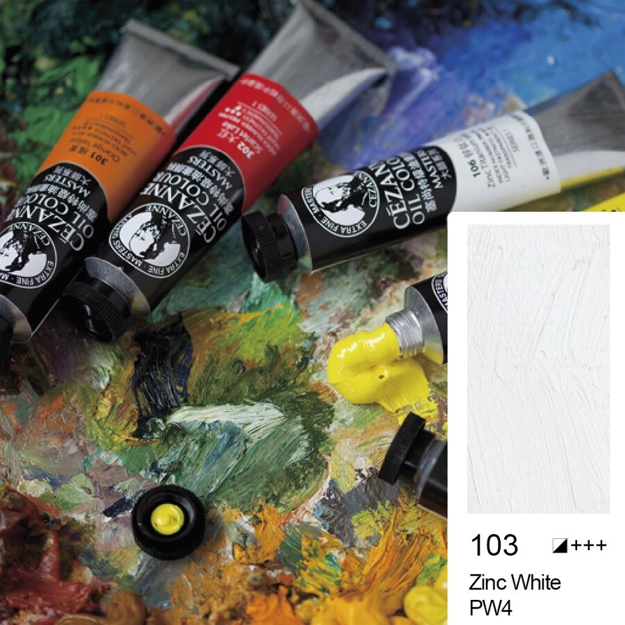 Bigpoint Cezanne Extra Fine Yağlı Boya 45 ml Zinc White 103 6'lı Kutu