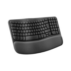 Logitech Wave Keys Ergonomik Kablosuz Klavye Q TR Siyah 920-012311