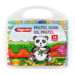 Bigpoint Pastel Boya 18 Renk - Şeffaf Çantalı x 3 Kutu