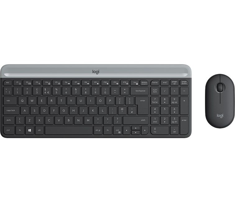 Logitech MK470 İnce Kablosuz Klavye Mouse Seti Siyah 920-009435
