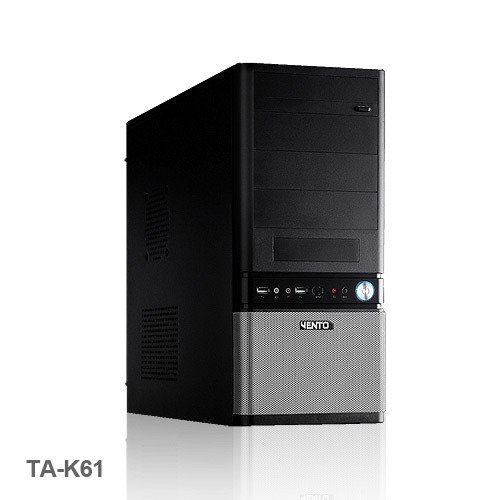 VENTO TA-K61 450W ATX KASA SİYAH/GÜMÜŞ