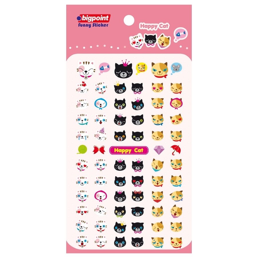 Bigpoint Sticker Mutlu Kediler 15'li Paket