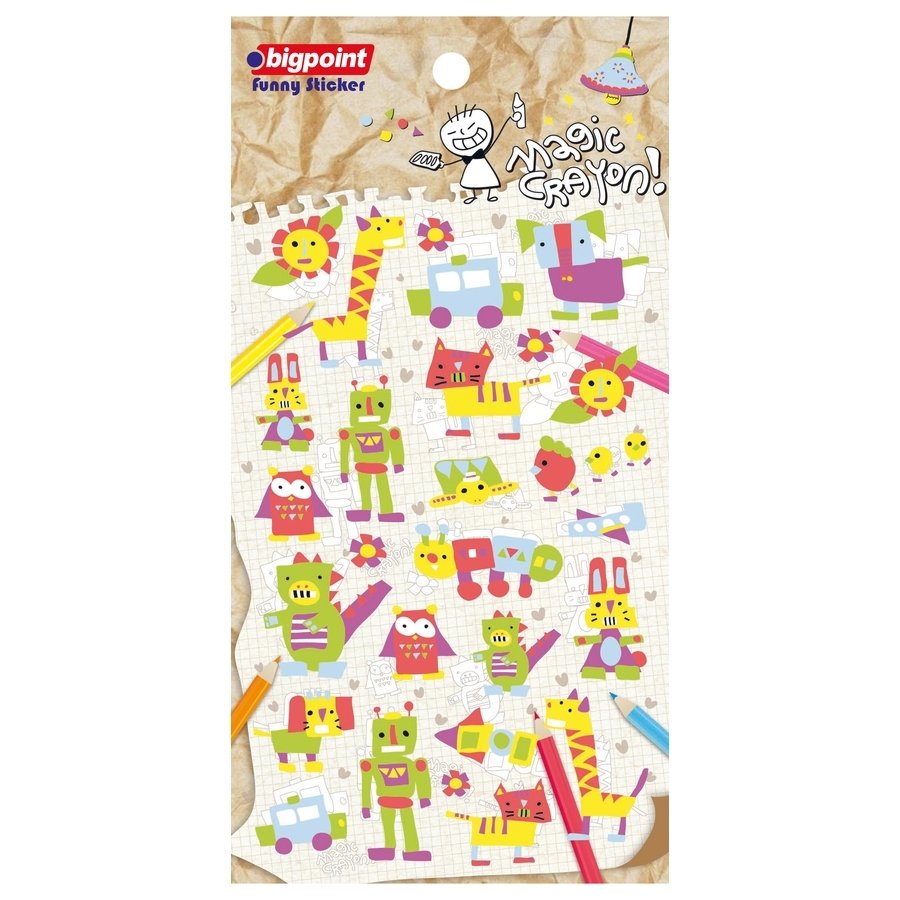 Bigpoint Sticker Magic Crayon 15'li Paket