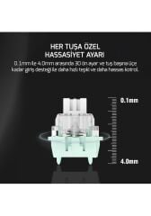 Gamepower Tirus HE80 8K RGB TKL Magnetic Switch Kablolu Oyuncu Klavyesi