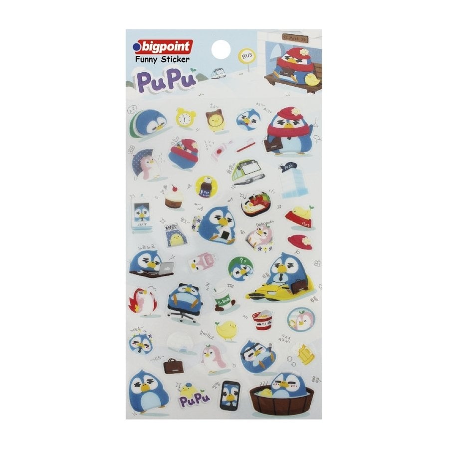 Bigpoint Sticker Penguen Pupu 15'li Paket