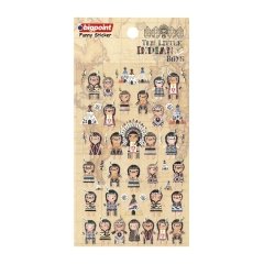 Bigpoint Sticker On Küçük Kızılderili 15'li Paket