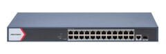 HIKVISION DS-3E1526P-EI/M 24XGE+1XGE+1GE/SFP 230W GIGABİT POE SWİTCH