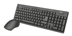TRUST ZIVA KABLOSUZ KLAVYE MOUSE SET SİYAH ( 22118)