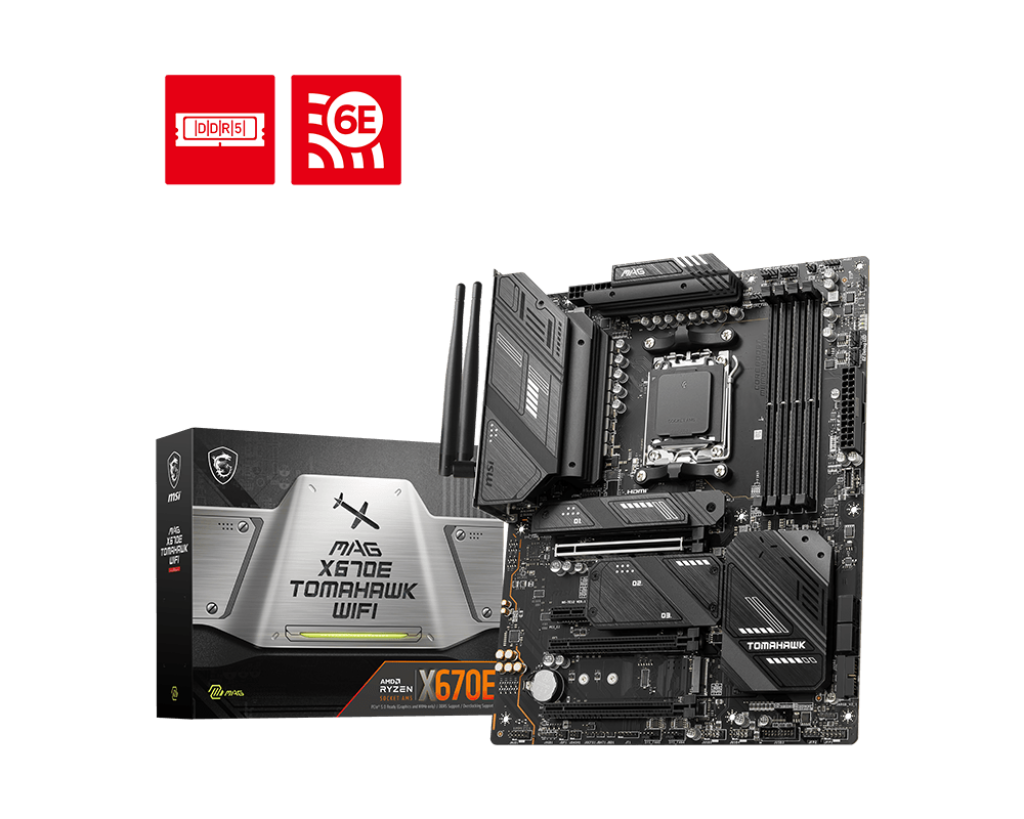 MSI MAG X670E TOMAHAWK WIFI AM5 DDR5 6600MHZ ATX