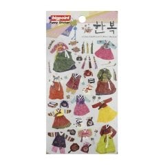 Bigpoint Sticker Kore Geleneksel Kıyafetleri 15'li Paket