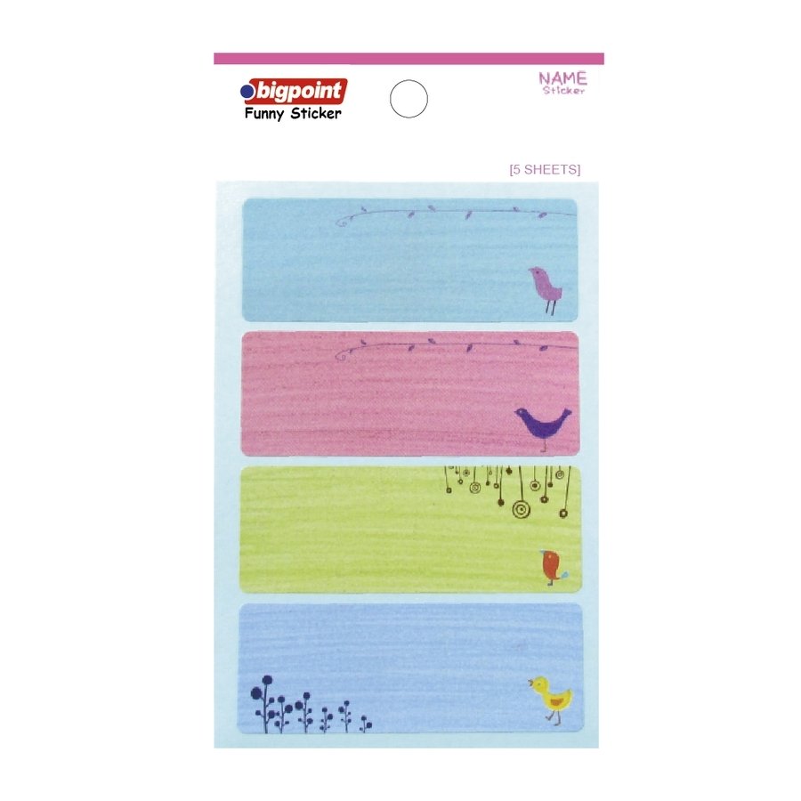 Bigpoint Sticker School Hayvanlar 5 Yaprak 15'li Paket