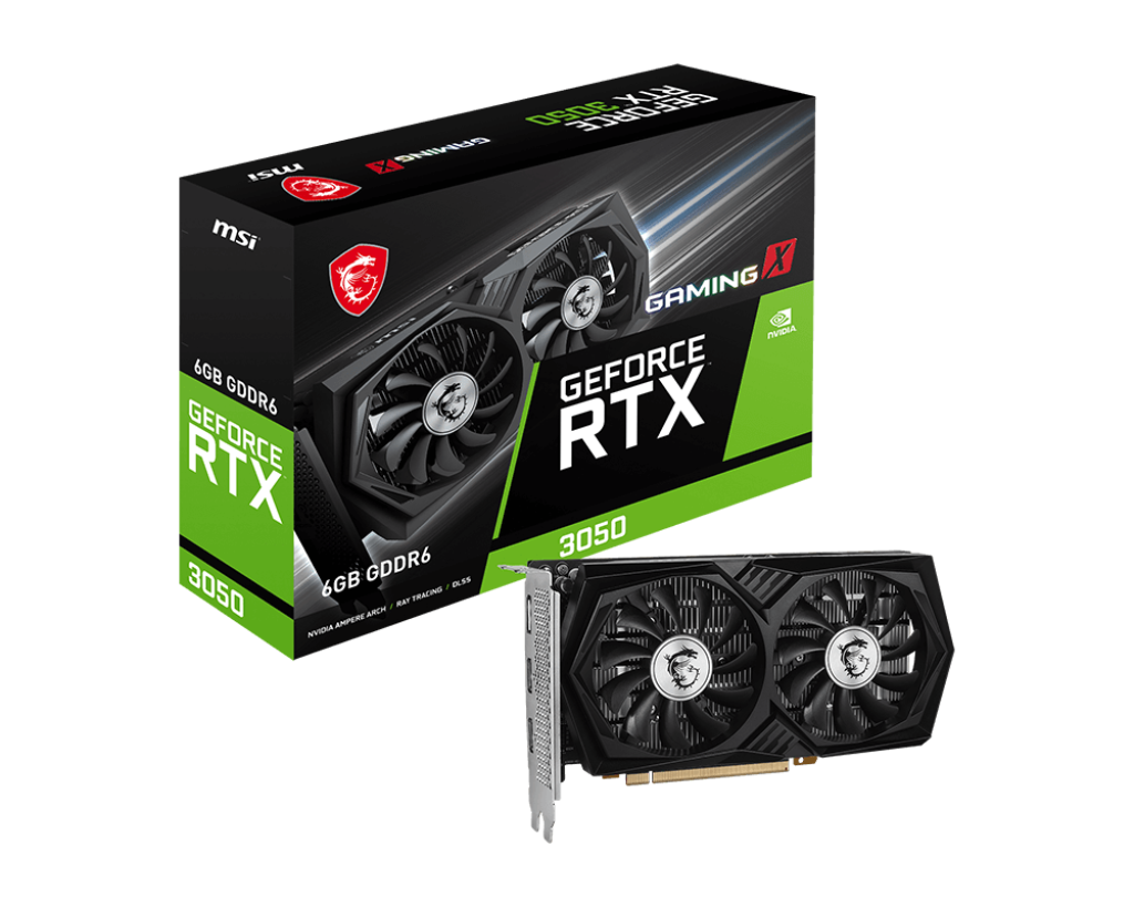 MSI GEFORCE RTX 3050 GAMING X 6G 6GB GD6 96B