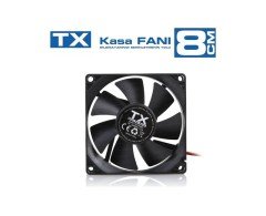 TX TXCCF08BK 8cm Sessiz Kasa Fanı