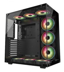 GamePower WARCRY ATX 6 * ARGB Sessiz Fan Temper Cam Gaming RGB Kontrolcüsü ve Uzaktan Kumanda Kasa (Psu Yok)