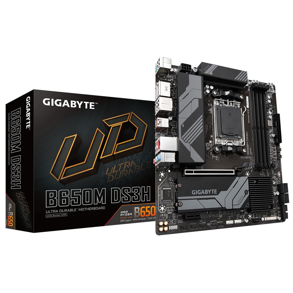 GIGABYTE B650M DS3H DDR5 6400MHZ(OC) M.2 mATX AM5